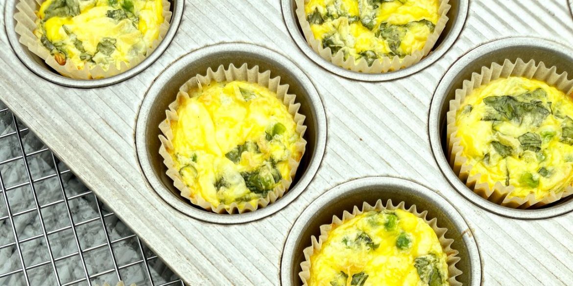 Herby Green Pea Egg Bites Recipe