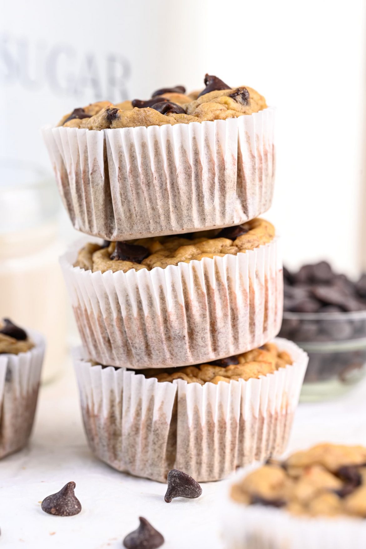 Flourless Banana Protein Muffins {8g Protein}