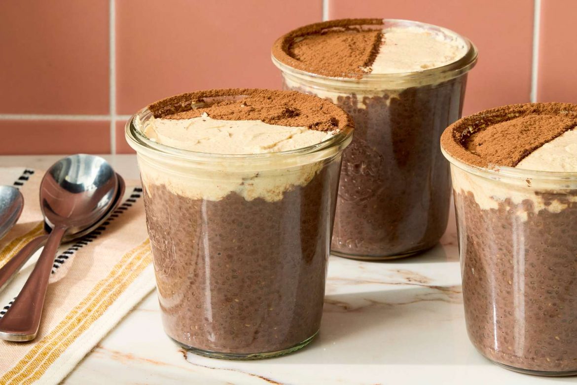High-Protein Peanut Butter & Chocolate Chia Pudding