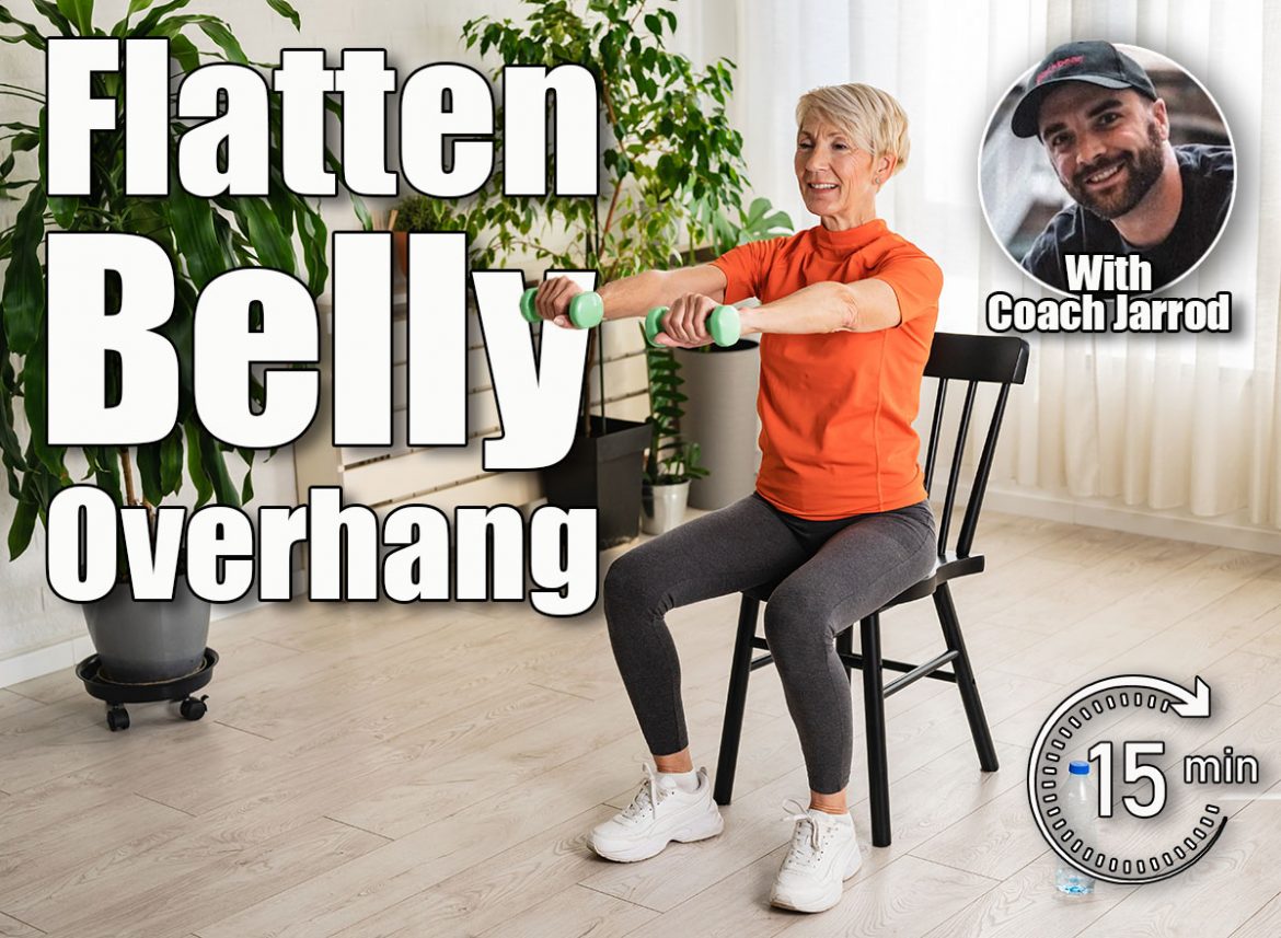 5 Chair Exercises to Flatten Belly Overhang After 50