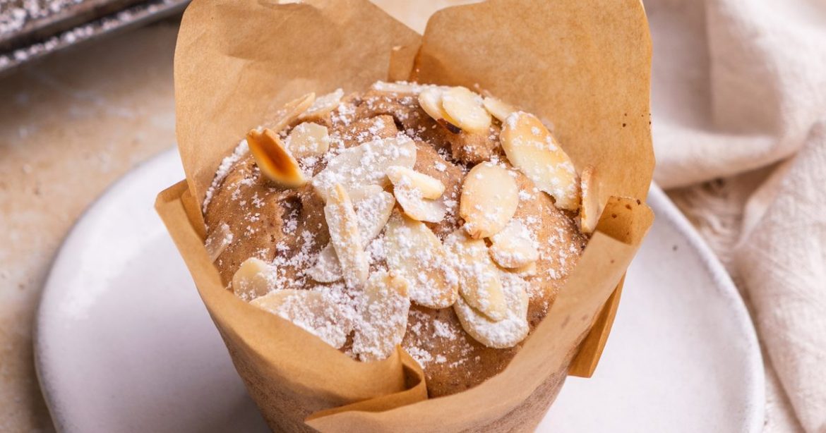 Almond croissant muffins