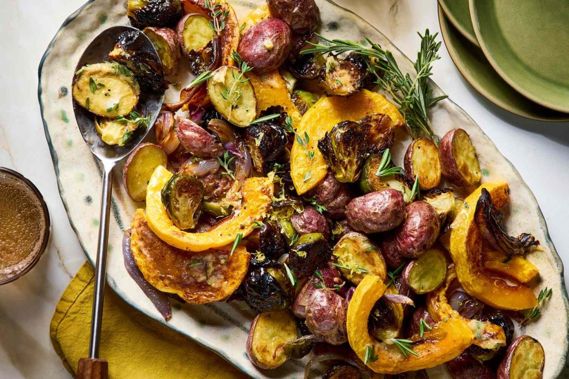Garlic-Butter Sheet-Pan Veggies