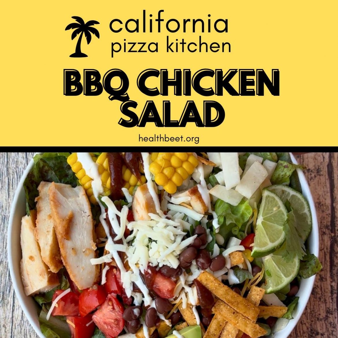 California pizza kitchen bbq chicken salad thumbnail