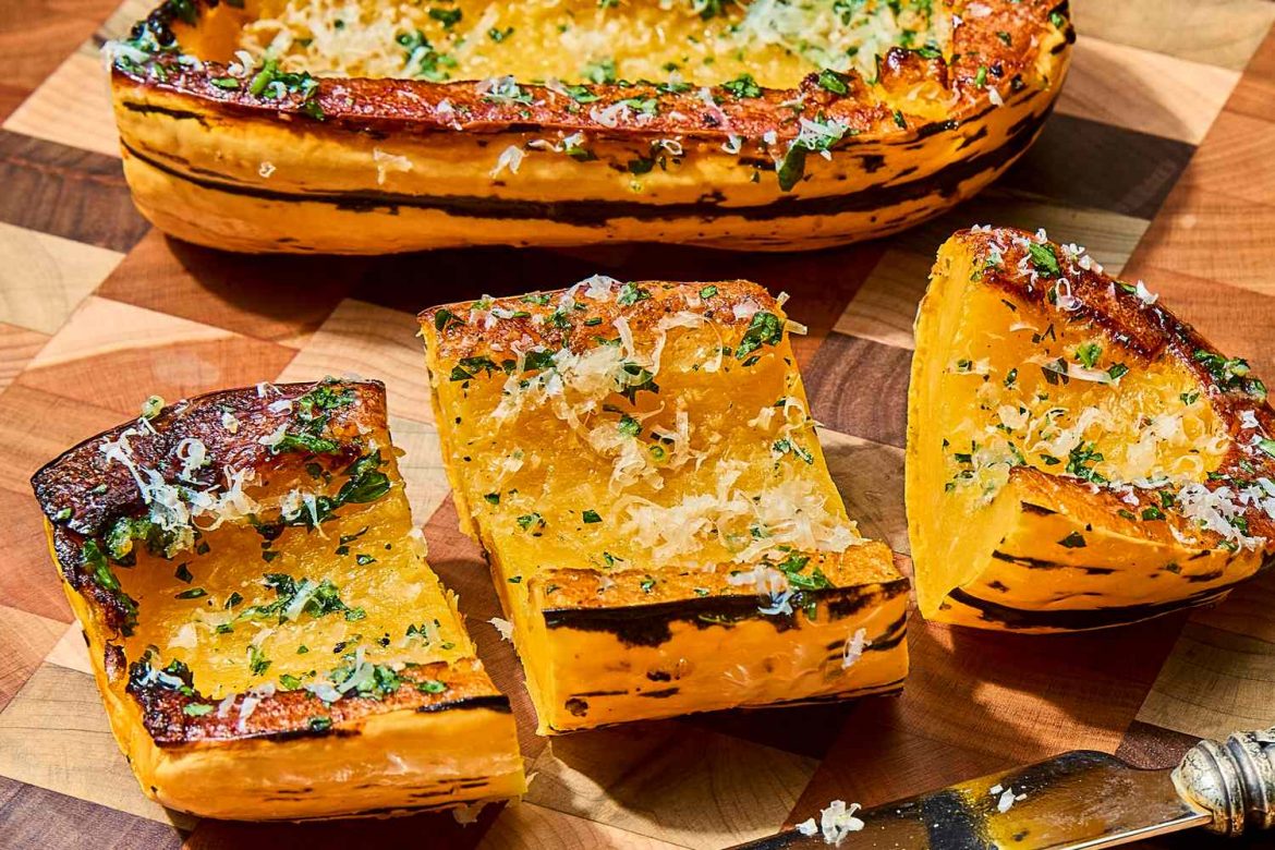 Garlic-Butter Delicata Squash